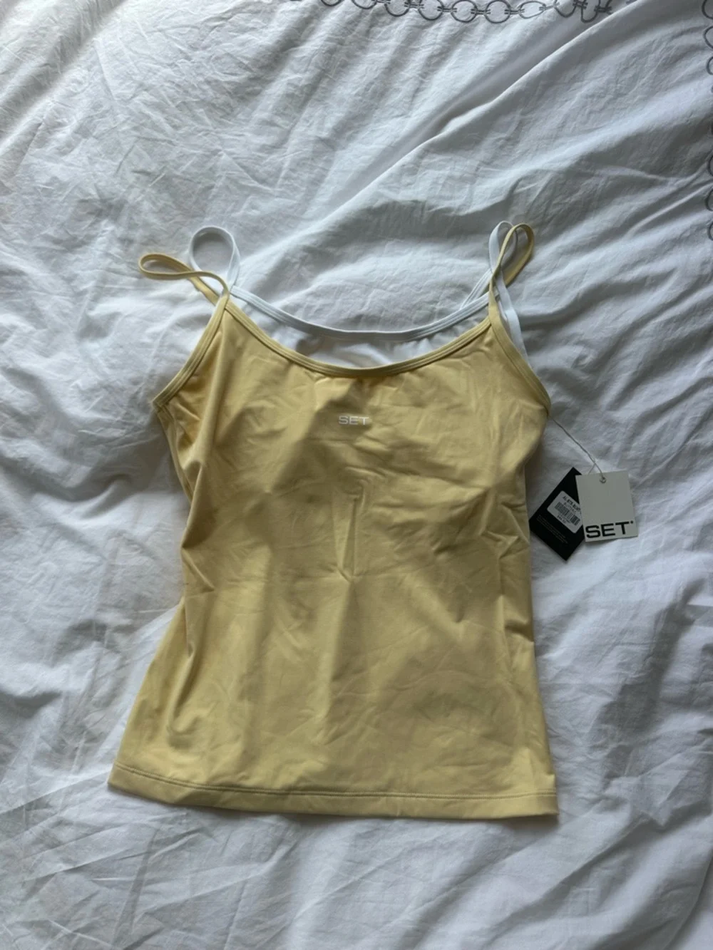 SET Active Yellow Double-Strap Sports Tank - Picture 2 of 6